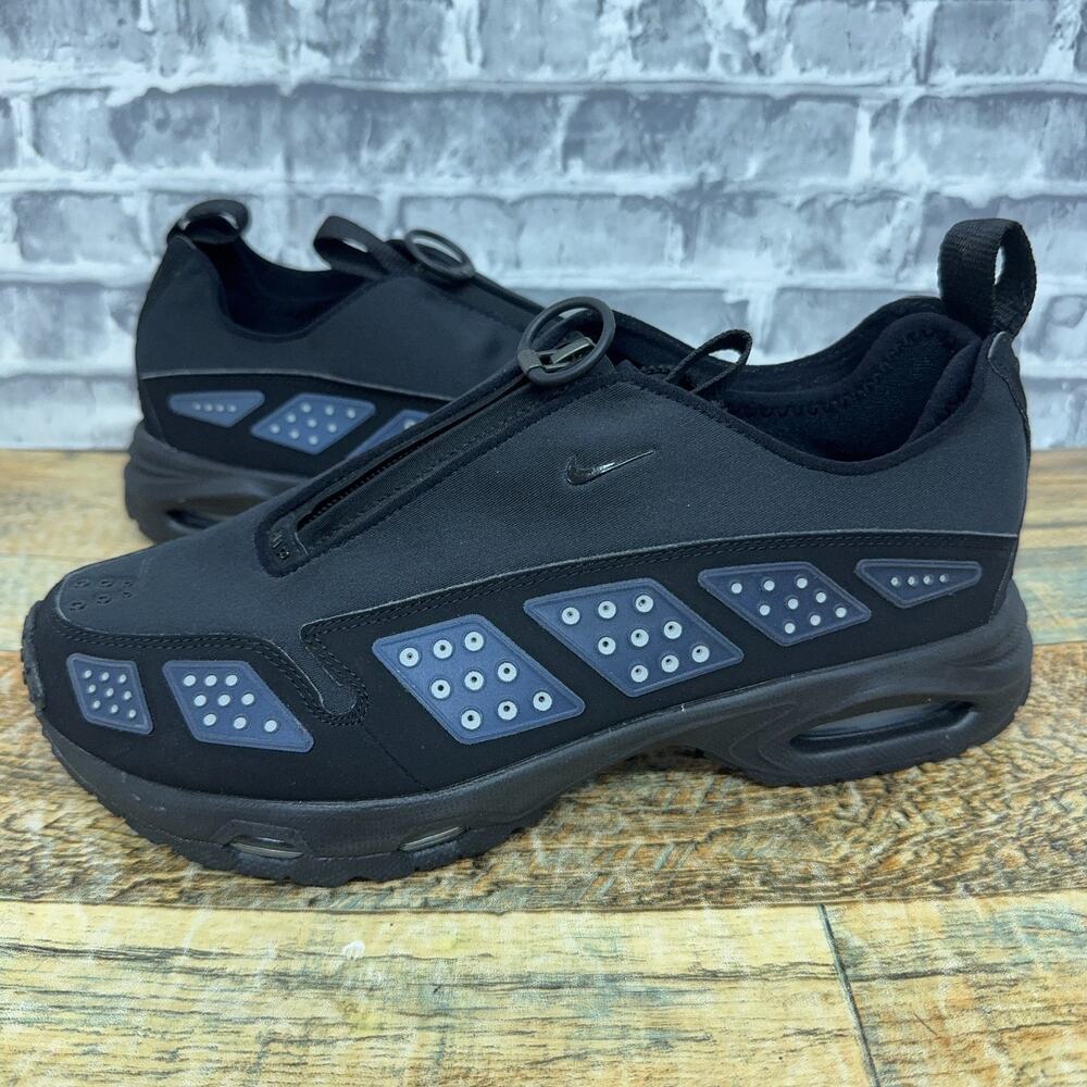 Nike Air Sunder Max Black Metallic Silver Zip FZ2068-001 Womens Size 8.5 New